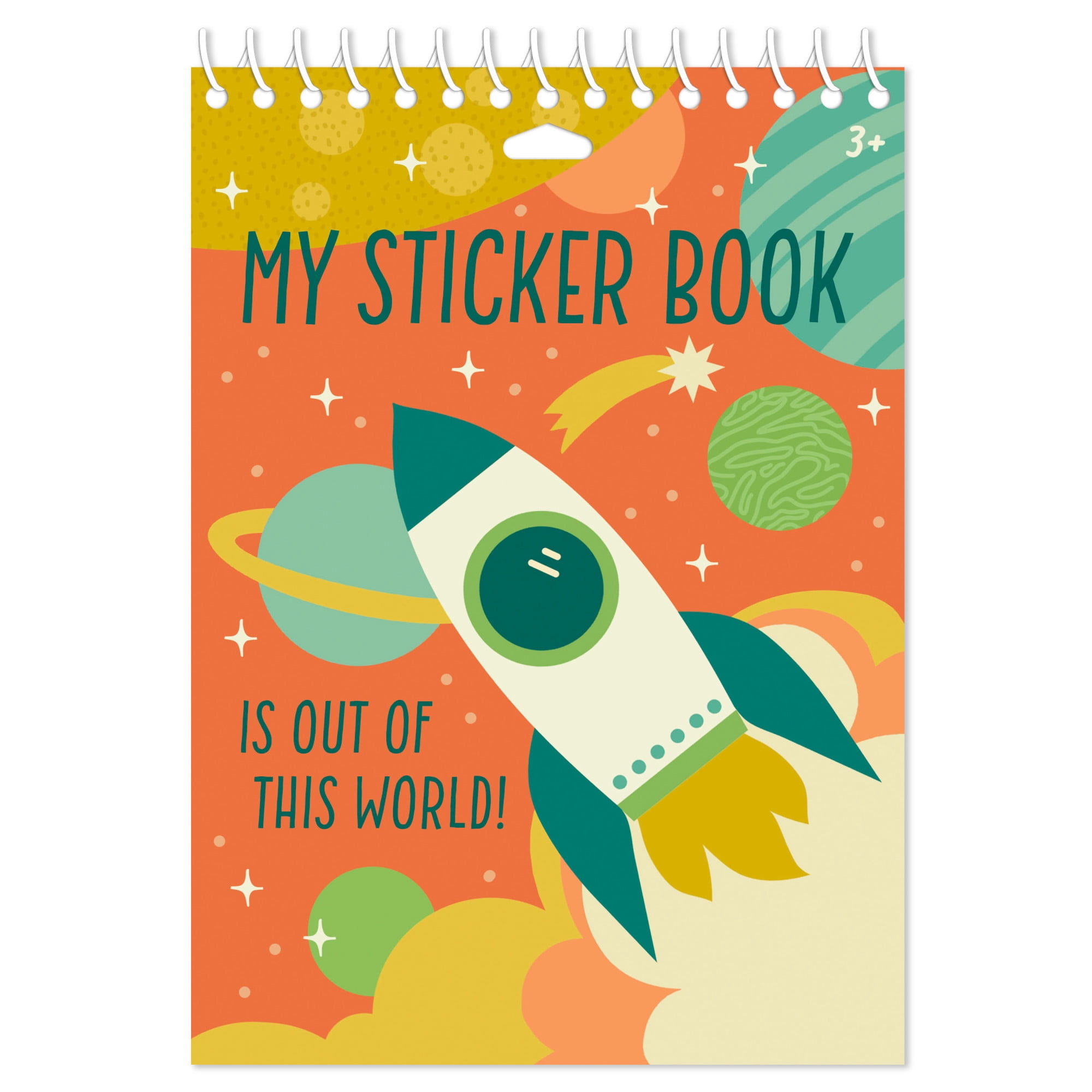 Hallmark Spiral-Bound Sticker Collecting Book (Out of This World)