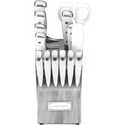Cuisinart C77WTR-15PG Triple Rivet Collection 15-Piece Cutlery Block Set, White/Grey