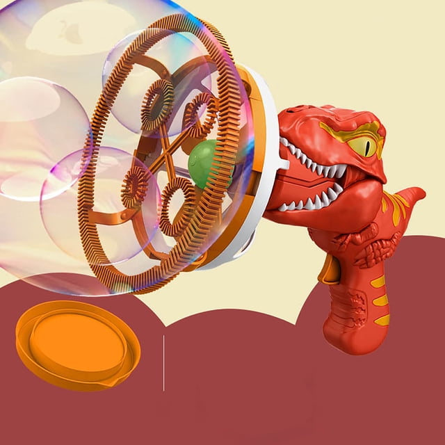 Electric Children's Fan Dinosaur Bubble Machine For Kids Bubble Blower Toy For Party