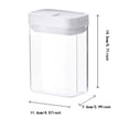 thumbnail image 3 of Kitchen Square Transparent Superimposed Food Storage Box Cereal Snacks Nut Sealed Storage Tank Sealed Tank, 3 of 6