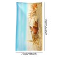 thumbnail image 3 of Kezqiaxn Starfishes Seashells Bath Towels Microfiber Beach Towel Oversized Lightweight Special Pattern Bath Towel Sand Free Towels Compact Beach Blanket Multi-Purpose Towel For Travel Swim Camping, 3 of 3