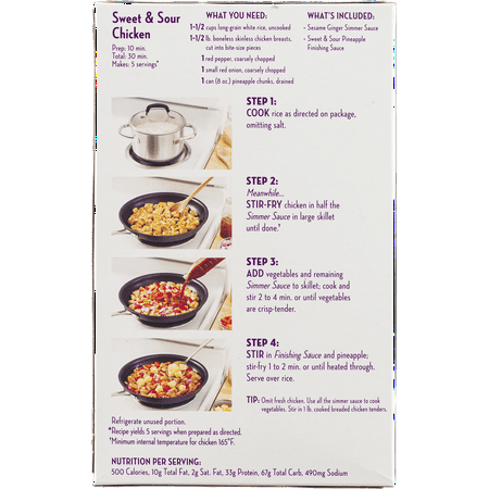 Kraft Recipe Makers Sweet Sour Chicken
