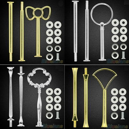 

Walbest Multi-Style Cake Stand Fittings Hardware Fittings Cake Tray Holder 2 or 3 Tiers Cake Stand Mold Crown for Resin Crafts DIY Making Cupcake Serving Stand Decoration 1set