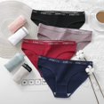 thumbnail image 6 of FINETOO 6 Pack Cotton Underwear For Women Cheeky Panties Low Rise Bikini Hipster Breathable Stretch S-XL, 6 of 6