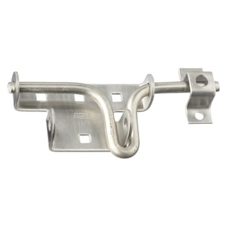 Stanley National Pocket Door Latch - Satin Nickel, For Pre-Drilled Doors, Easy Install
