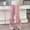 Pink, variant on Girls Cargo Pants, Wide Leg Loose Fit Breathable Umbrella Pants Pink Size 9-10 Years
