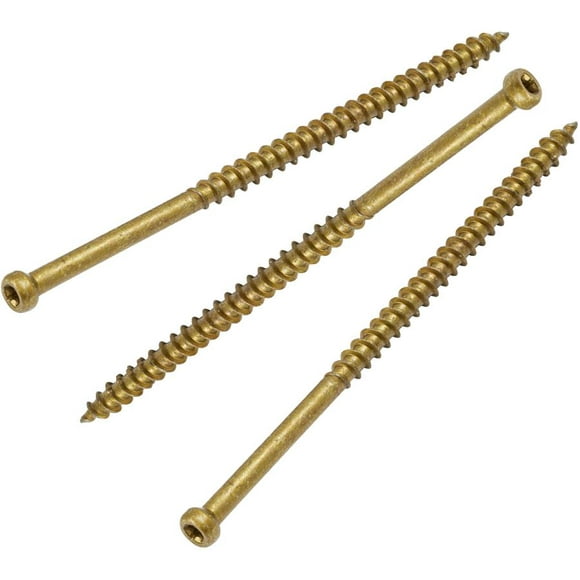 2500 Pack #8 x 3-1/8" Climatek Star Drive Trim Finishing Wood Screws