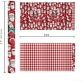 thumbnail image 7 of BIOBROWN Reversible Christmas Wrapping Paper - 17 Inch X 33 Feet (46.7 sq. ft. ttl.) - Joyful Santa Claus & Plaid Design Perfect for Xmas, Party, Holiday Gift Wrap, 7 of 7