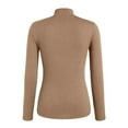 thumbnail image 5 of EDFBUYKRS Plus Size Blouses for Women V Neck Curved Hems Tunic Tops Casual Long Sleeve Botton Fall Shirts M, 5 of 5