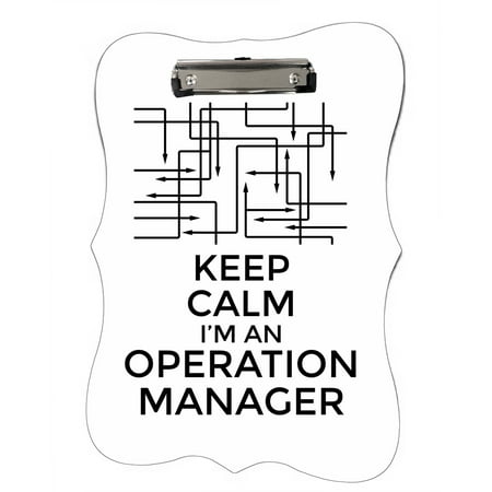 Keep Calm I'm an Operation Manager - Benelux Shaped 2-Sided Hardboard Clipboard - Dry Erase