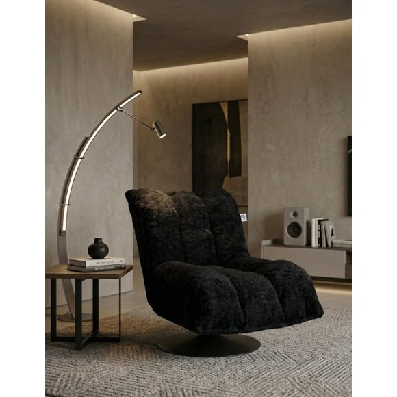Sillón M&E MUEBLES Jennifer Negro Giratorio