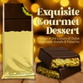 thumbnail image 4 of Ceres Gourmet Dubai Dark Chocolate Kunafa Pistachio Bar 3-Pack | Crispy Knafeh Pistachio Gift Set | 3 x 3.5oz (100g) | Perfectly Portioned | Shipped with Ice Packs, 4 of 8