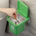 thumbnail image 6 of Trash Can Shaped Desk Decor 1pc Plastic Desktop Figurine for Office Home Bathroom Living Room, 6 of 9