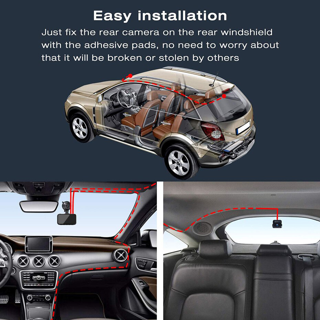 TOGUARD 4K+1080P Dual Dash Cam with 3-Inch Screen photo 4