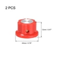 thumbnail image 2 of Uxcell 6.4mm Eje Agujero Potenciómetro Control de Volumen Perillas de Efecto Pedal Rojas 2 pcs, 2 of 3