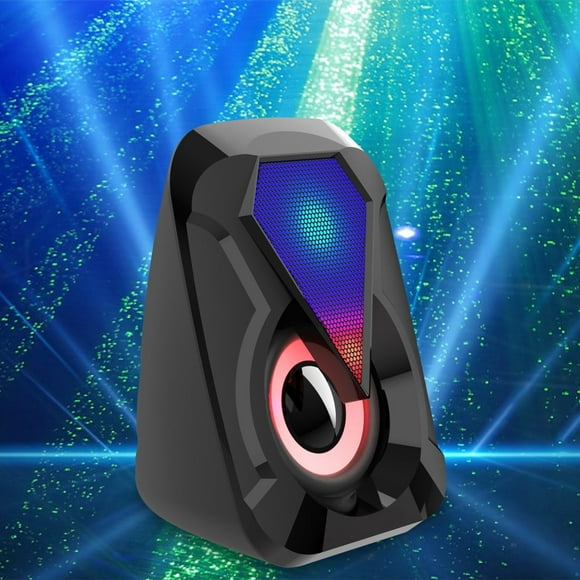 Mefallenssiah 1053 Speaker Rgb Color Lights Subwoofer Box Desktop Audio Desktop