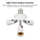 thumbnail image 4 of Accesorio Extensor De Enchufe De Luz, Adaptador De Lámpara E27 E26 Disipación De Calor Estable 3 En 1 85-265V Rotación De 360 ​​grados Para Oficina, 4 of 7