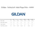 thumbnail image 3 of Gildan - Men's Pique Polo Shirt Softstyle | Assorted Short Sleeve Collared T-Shirt 100% Cotton | 2XL Size, Pack-3, 3 of 5
