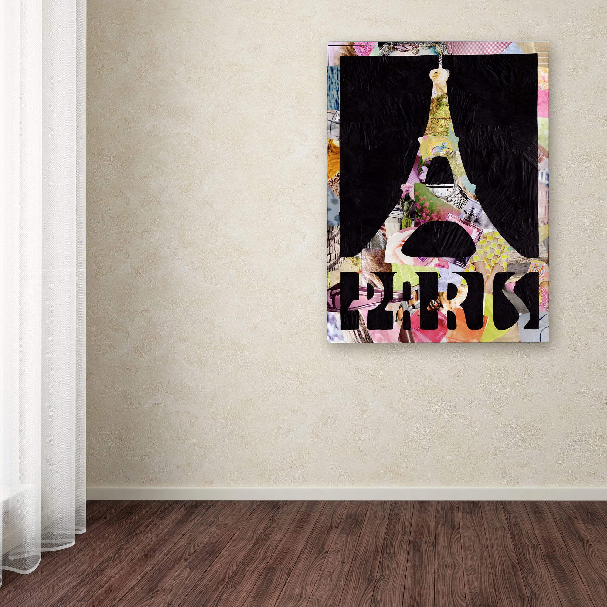 Trademark Fine Art 'Paris' Canvas Art by Artpoptart