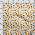 thumbnail image 2 of oneOone Silk Tabby Dark Yellow Fabric Leaves & Fruit Block Craft Projects Decor Fabric Printed By The Yard 42 Inch Wide, 2 of 4