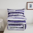 thumbnail image 5 of Homewish Retro Purple Full Size Comforter Sets,Classic Abstract Geometric Bedding Comforter Set,Reversible,3pcs,1 Comforter and 2 Pillowcases, 5 of 7