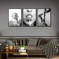 thumbnail image 2 of African American Black Woman Canvas Wall Art pink Fashion Black Girl Posters Prints Wall Decor Pictures for Home Living Room Bedroom Bathroom Decoration Unframed, 2 of 6