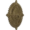thumbnail image 3 of 29 1/8"OD x 1 1/4"ID x 4"P Haylynn Ceiling Medallion (Fits Canopies up to 1 1/4"), Hand-Painted Mississippi Mud Crackle, 3 of 7