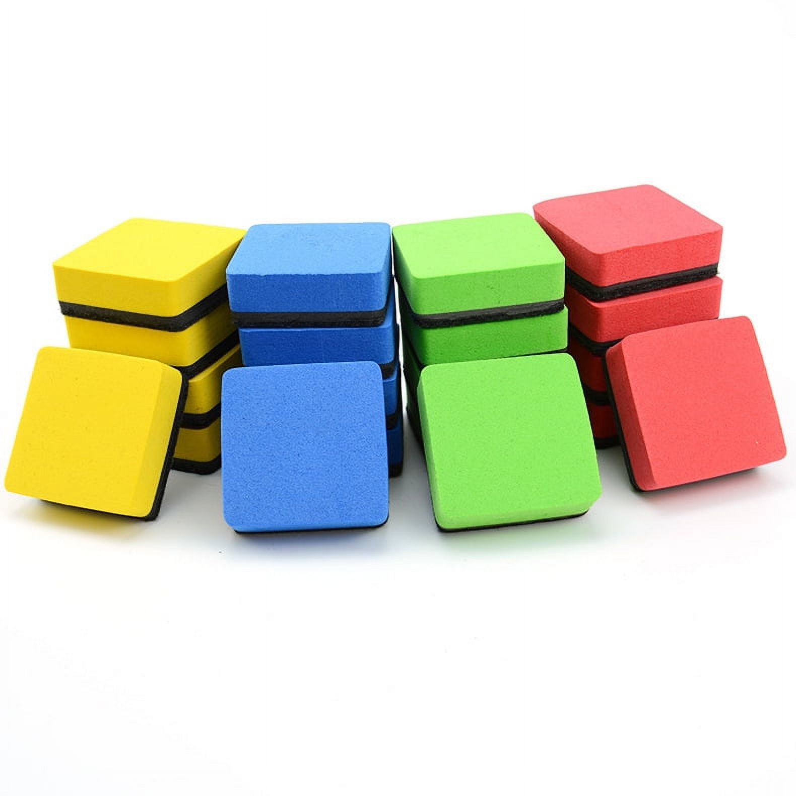 Borradores De Pizarra De Madera - Pack De 10 - Fieltro De Lana Para Tiza (12.5x6cm)