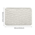 thumbnail image 4 of Bathroom Rug Polyester Fiber 60x40cm Super Absorbent Non Slip Quick Dry Machine Washable for Living Room Bedroom Entryway Bathroom, 4 of 5