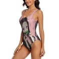 thumbnail image 2 of Kamado Nezuko Womens Bathing Suits One Piece Swimsuits Cute Bikini Printed Swimwear Cover Up Dress XL, 2 of 7