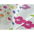 thumbnail image 4 of Ambesonne Colorful Quilted Bedspread Set 3 Pcs, Daisies Leaves Meadow, King Size, Multicolor, 4 of 5