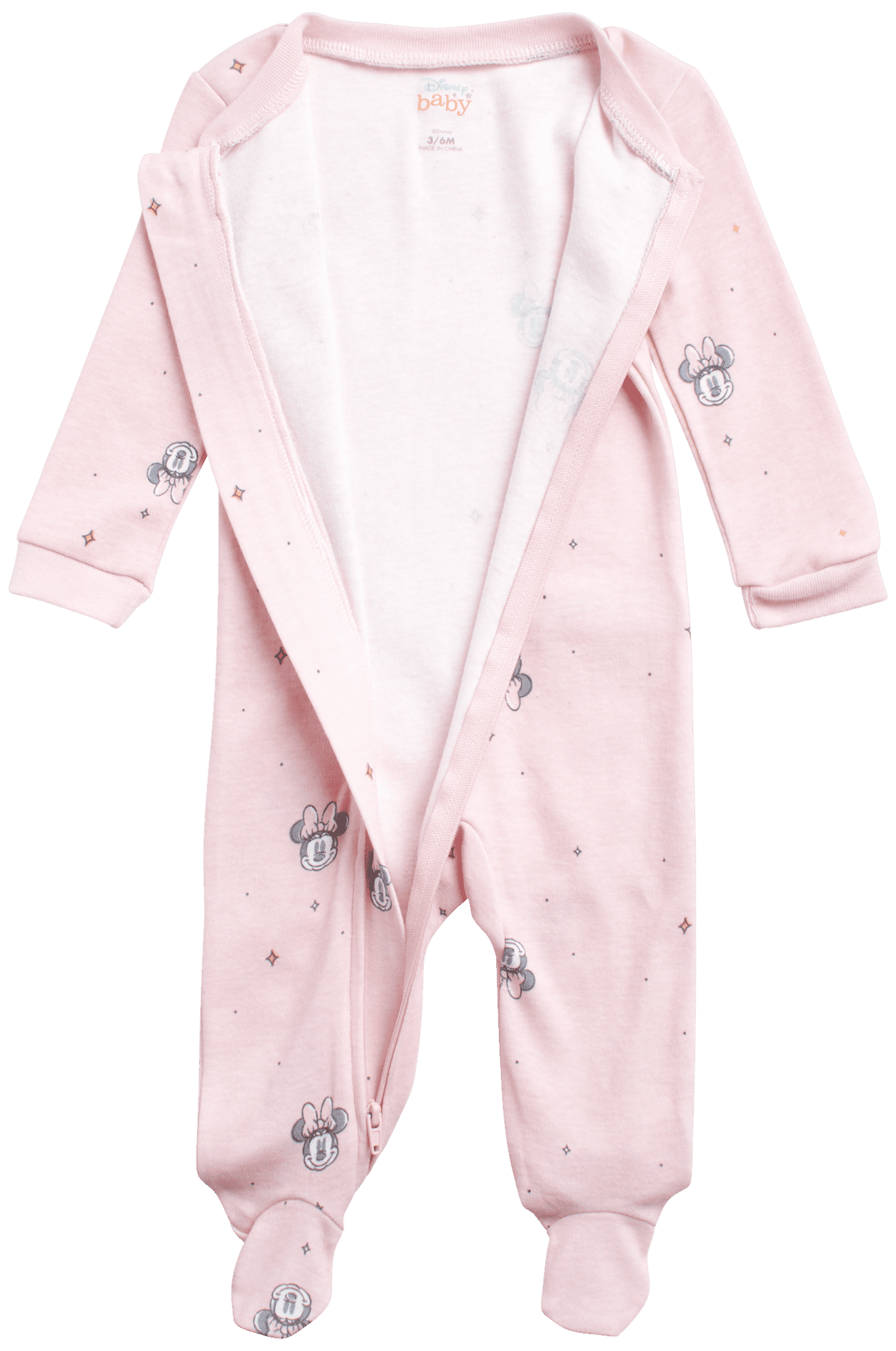 Disney Newborn Baby Layette Set - 6 Piece Disney Bodysuit Coveralls Sweatpants, Hat, Gift Bag (0-6M)