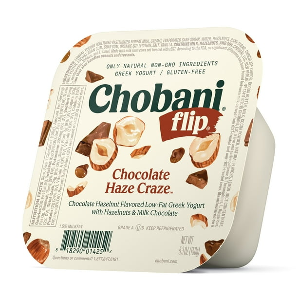 Chobani Flip LowFat Greek Yogurt, Chocolate Haze Craze 5.3 oz
