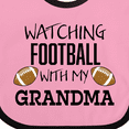 thumbnail image 4 of Inktastic Watching Football with My Grandma Boys or Girls Baby Bib, 4 of 4