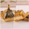 thumbnail image 2 of IFANLANDOR Fruit Container With Lid Golden Metal Food Presentation For Restaurant Use 1Pcs, 2 of 8