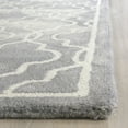 thumbnail image 4 of Safavieh Dip Dye Leighton Geometric Wool Area Rug, Gray/Ivory, 7' x 7' Square, 4 of 9