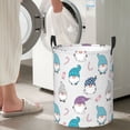 thumbnail image 5 of Daiia cute winter Gnome Round Laundry Basket with Handles Thickened Waterproof Circular hamper,Dirty Clothes Storage Basket for Bedroom,Bathroom,College Dorm-Medium, 5 of 6