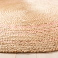 thumbnail image 3 of SAFAVIEH Natural Fiber Malandra Geometric Jute Area Rug, Pink, 3' x 3' Round, 3 of 6