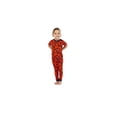 thumbnail image 2 of Sleep On It Boys 2-Piece Super Soft Jersey Snug-Fit Pajama Set for Toddlers - Lightning Bolt - Orange, 2T, 2 of 4