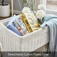 thumbnail image 5 of Mxfurhawa Laundry Hampers with Lid, White, 5 of 7