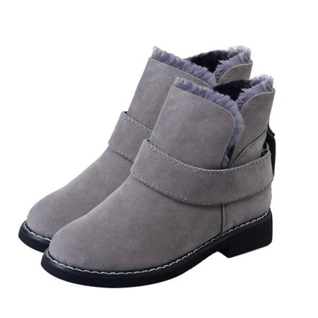 Clearance Sale Winter Low Heel Thickening Keep Warm Snow Boots Women ...