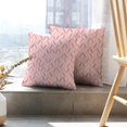 thumbnail image 6 of LALILO Throw Pillow Covers Chevron With Floral Pastel Pink Art Cushion Cover 18" x 18", 4453 Pack, 6 of 6