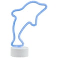 thumbnail image 3 of Northlight LED Dolphin Neon Table Light - 10.25", 3 of 8