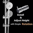 thumbnail image 2 of (22mm, Silver)Shower Head Holder, Suction Cup Hand Shower Hook, Wall Shower Head, 2 of 4