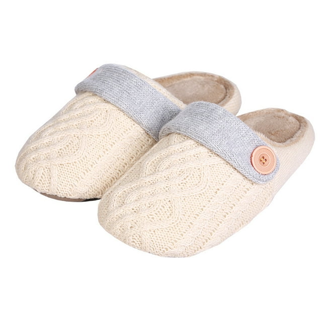 Women Slipper Fuzzy Comfy Memory Foam Warm Light Indoor Faux Fur Lined