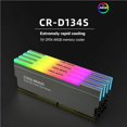thumbnail image 3 of COOLMOON CR-D134S 5V ARGB Memory RAM Cooler Heatsink Heat Spreader Memory Cooling Vest for Desktop Computer PC, 3 of 8