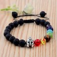 thumbnail image 2 of RSAMD Natural Gemstone Beads Buddha Head Beaded Men Womens Lava Bead Handmade Bracelet-K009-2, 2 of 3