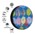 thumbnail image 4 of Haiem Spare Tire Cover , Wheel Cover with Colorful floral printed, Camper Spare Tire Cover Fit for Jeep Wrangler Rv SUV Truck Travel Trailer-17 inch, 4 of 6