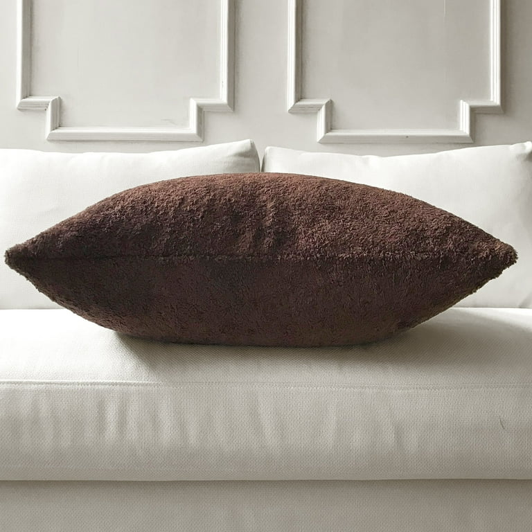 Teddy Bear Textured Throw Pillow Cover 27x27