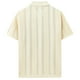 thumbnail image 5 of pstuiky Camisas de manga corta para hombre, Camisa de punto de manga corta para hombre, cárdigan informal con botones y solapa de manga corta. camisas casuales para hombre l, 5 of 9